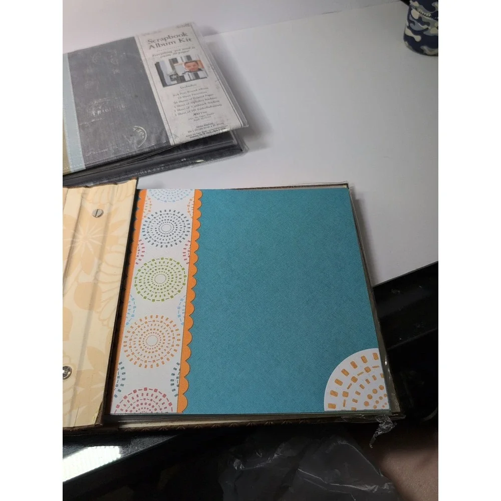 The Paper Studio & Tapestry 8x8 Bound Scrapbook Albums With Sheets & Stickers‎